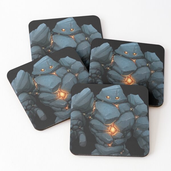 Item preview, A mighty stone golem with a glowing heart designed and sold by Aktio  Design.