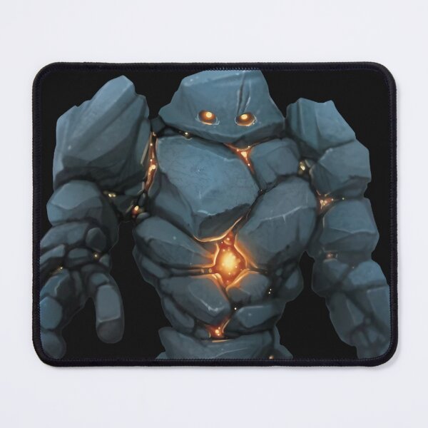 Item preview, A mighty stone golem with a glowing heart designed and sold by Aktio Design.