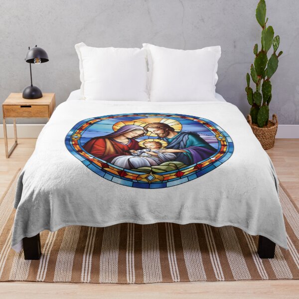 Item preview, Jesus Mary And Joseph Nativity Stained Glass designed and sold by OutbreakDesigns.