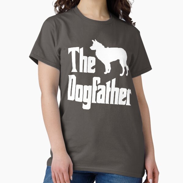 Vista previa del artículo con la obra «Idea divertida de regalo para el perro Border Collie de The Dogfather», diseñado y vendido por HEJAshirts.