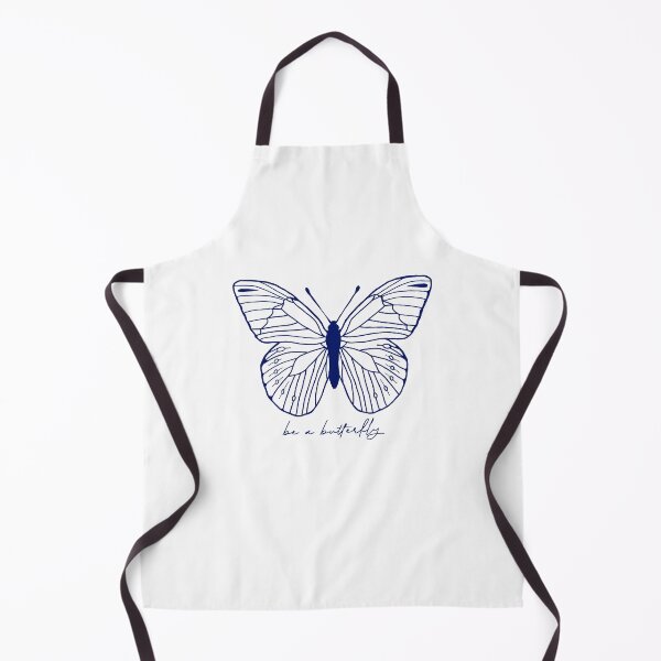 Item preview, be a butterfly blue outline art designed and sold by AveMariaArt.
