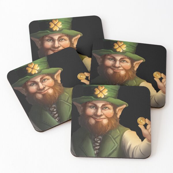 Item preview, A leprechaun with a gold coin designed and sold by Aktio  Design.
