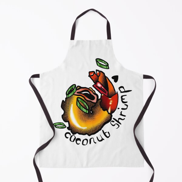 Item preview, Coconut Shrimp Cute Illustration designed and sold by Dealt Illustration.