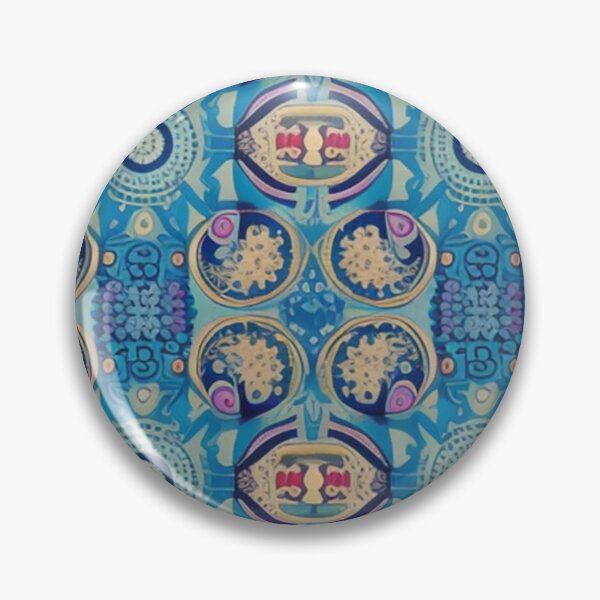 Item preview, Antique  blue abstract design  designed and sold by Roxburylane.