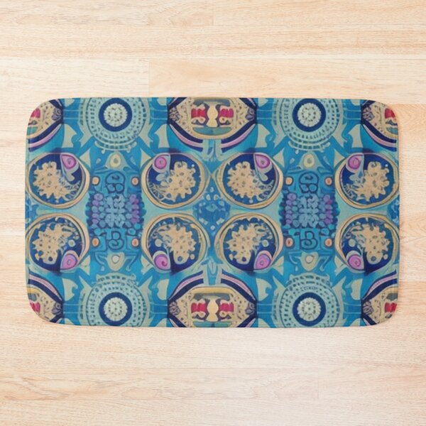 Item preview, Antique  blue abstract design  designed and sold by Roxburylane.