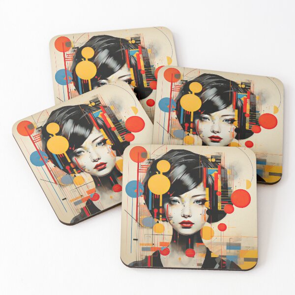 Item preview, Explore Simplistic & Minimalistic Japanese Geisha Portraits with a Majestic Touch designed and sold by ArtificialGenes.