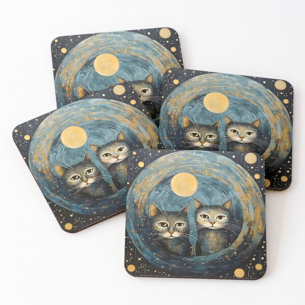 Item preview, The Starry Journey of the Feline Siblings designed and sold by SilverlynDraws.
