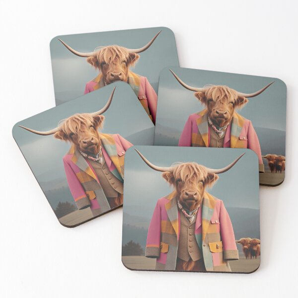 Item preview, Highland Cow Hipster designed and sold by GooGooPop.