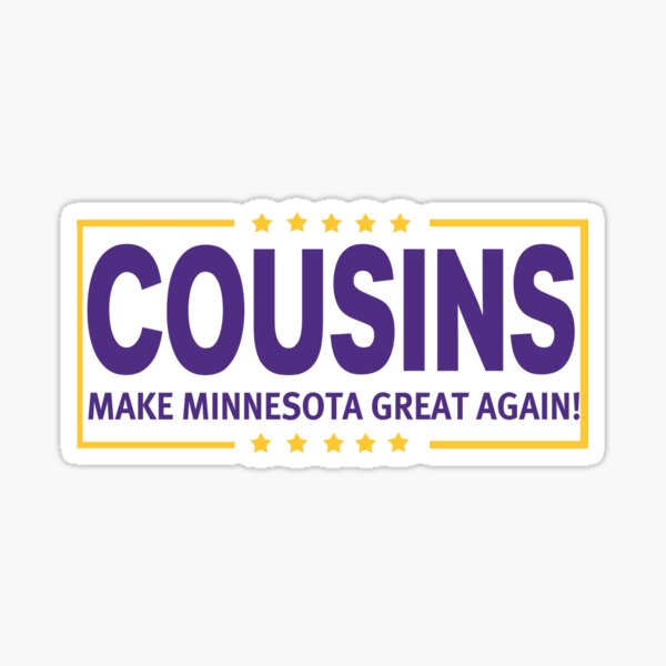 Kirk cousins MSU Vikings jersey Sticker for Sale by Skier1714