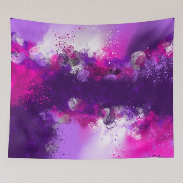 Item preview, Living In Lilac - Purple Monochrome Abstract designed and sold by Joey Santiago.