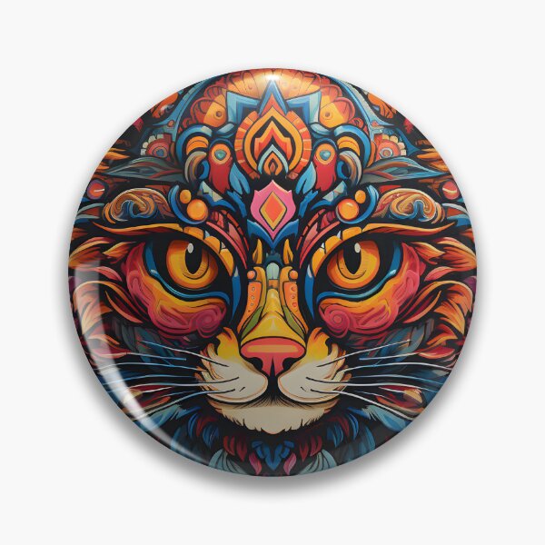 Item preview, Psychedelic Cat in Shamanic Edition designed and sold by Artful-Adam.