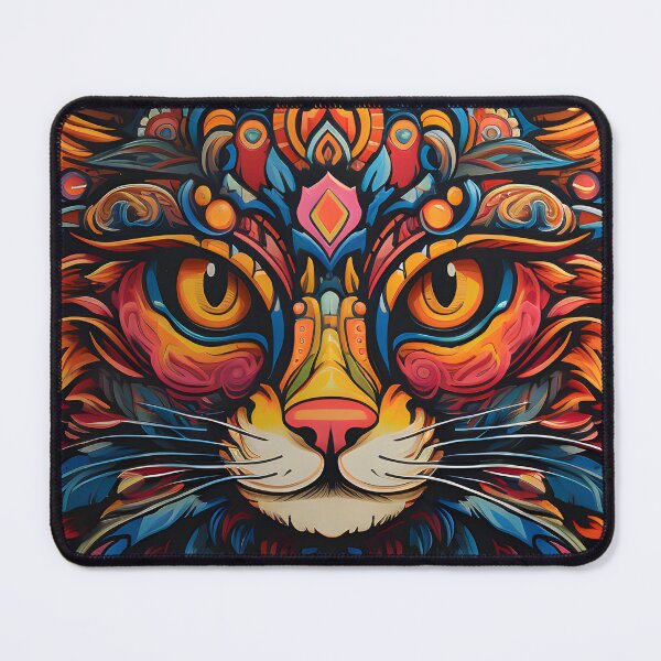 Item preview, Psychedelic Cat in Shamanic Edition designed and sold by Artful-Adam.
