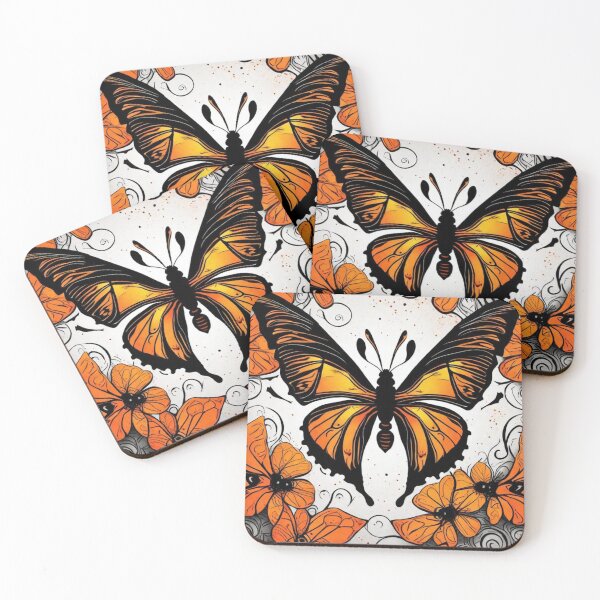 Item preview, Scary Butterfly, Celebrate the Beauty of the Night: A Scary Butterfly in Bold Orange and Mysterious Black - A Captivating Design for the Brave and Bold designed and sold by NaaEchDesign ⭐⭐⭐⭐⭐.