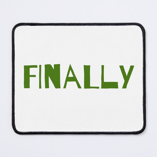 Item preview, Finally word in green colors designed and sold by BlueGlam.