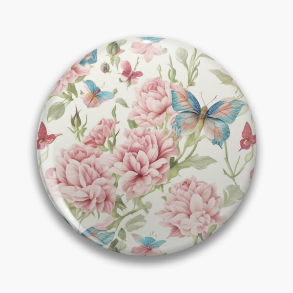 Item preview, Smooth flowers and butterflies pattern designed and sold by pongthep-ks.