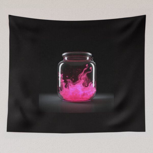 Aperçu de l'œuvre Fumée rose magique en pot créée et vendue par FireFXStudio.