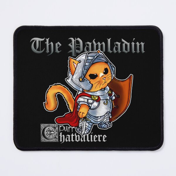Item preview, Paladin cat in full armor and cap, with sword - The Pawladin  designed and sold by TheMWorld.