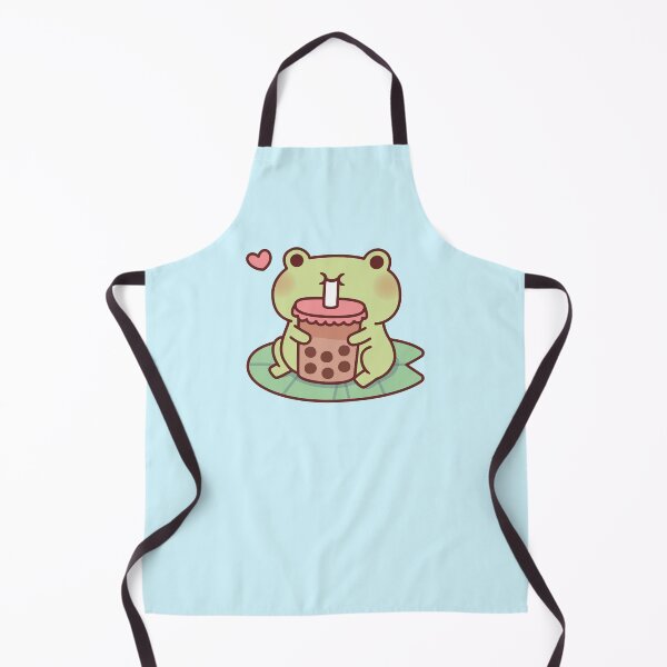 Item preview, Cute Frog Loves Drinking Bubble Tea designed and sold by rustydoodle.