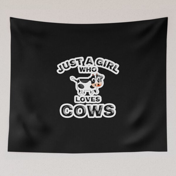 Item preview, just a girl who loves cows designed and sold by creativerooney.