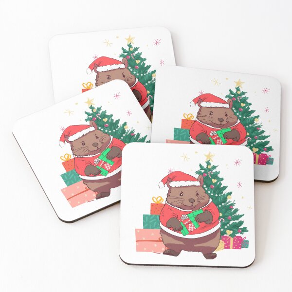 Item preview, wombat christmas lover designed and sold by ChromaHeaven.