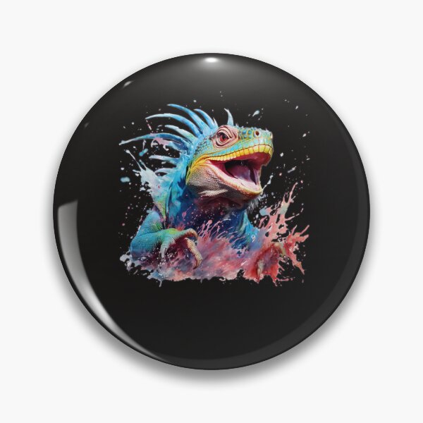 Item preview, Iguana Owner | Iguana Watercolor Splash Art designed and sold by Monster  Merch.