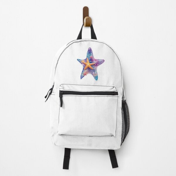 Item preview, Starfish corolful - seson on the beach shells in aqua designed and sold by desinganddecor.