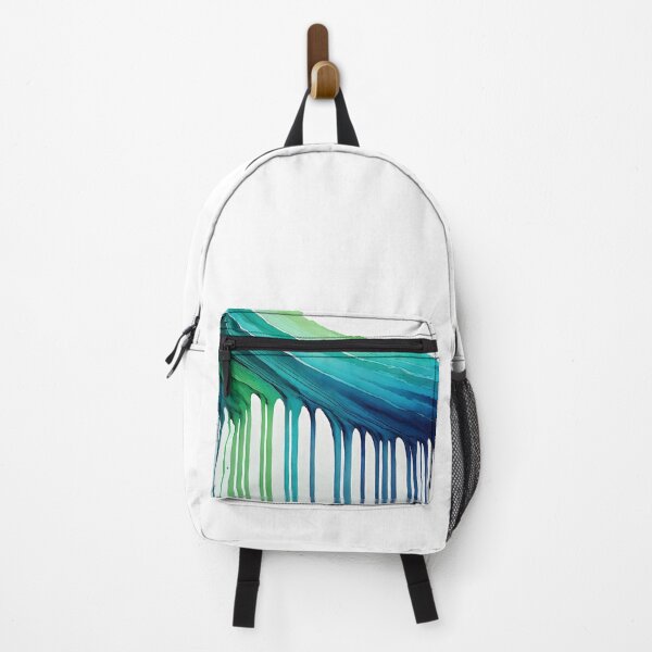 Item preview, Flowing paint in gradient of blue and green designed and sold by skollethati.