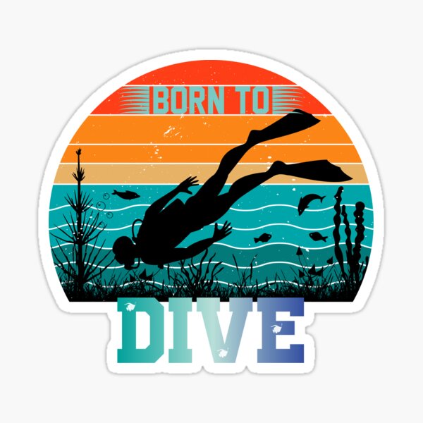 Auto Sticker: Taucher – Diving Specials Shop