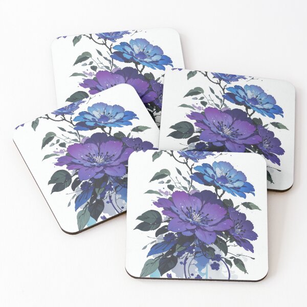 Item preview, Violet Floral Ink Art #4 designed and sold by PaperAI.