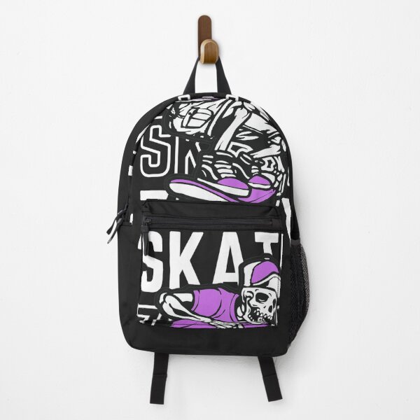 Item preview, Skull purple Black Skateboard designed and sold by Zonev.