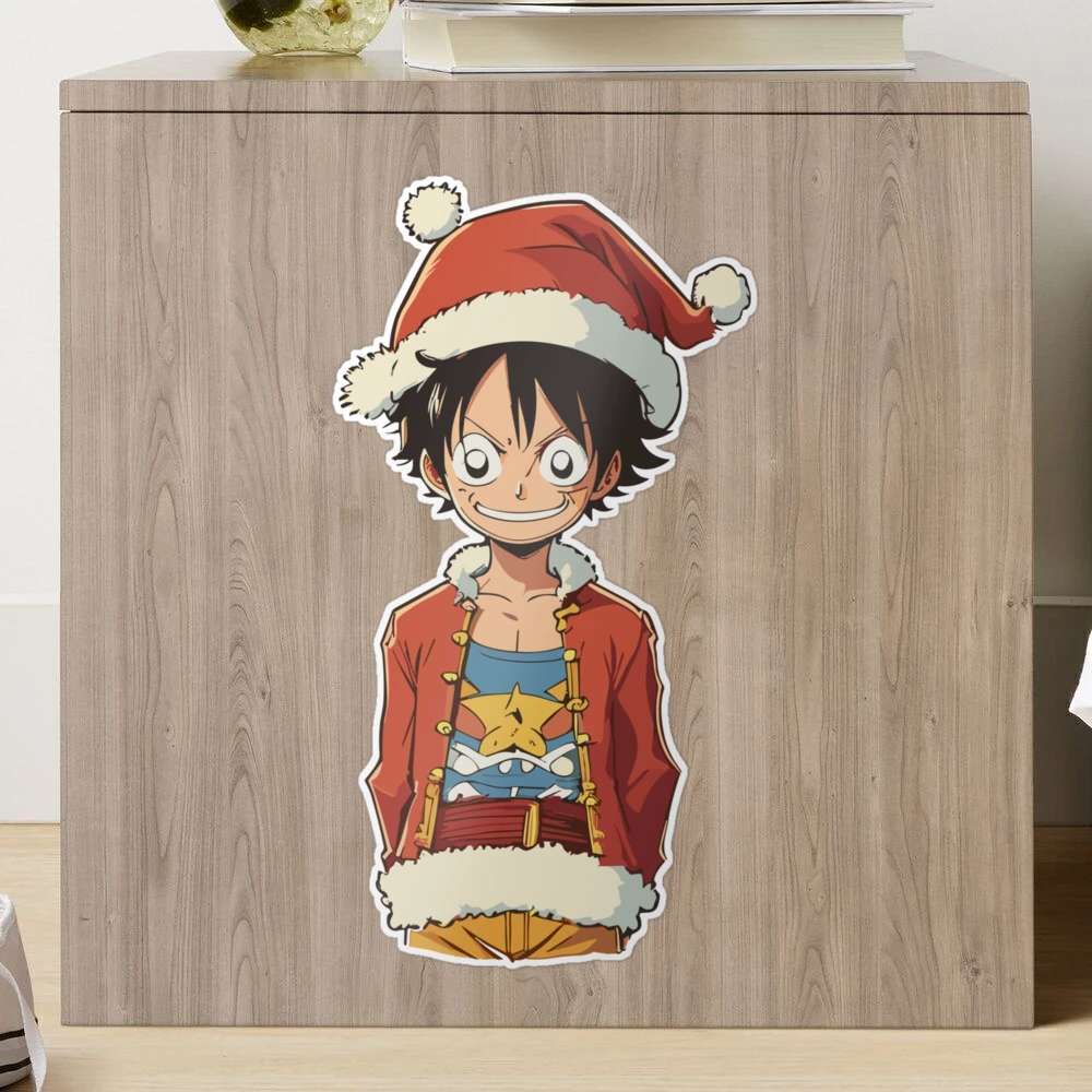 Cute Luffy Santa Claus Christmas SVG, Merry Christmas Monkey D Luffy SVG,  One Piece Luffy Santa Claus SVG