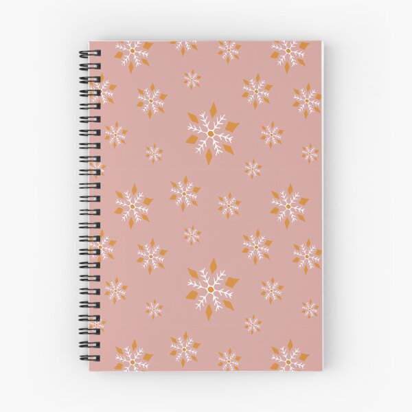 Item preview, Christmas snowflakes in pink and orange designed and sold by SerahO.