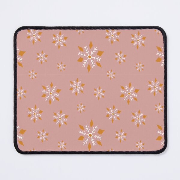 Item preview, Christmas snowflakes in pink and orange designed and sold by SerahO.