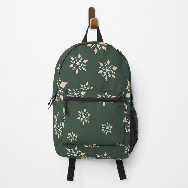 Item preview, Christmas snowflakes in festive forest green designed and sold by SerahO.