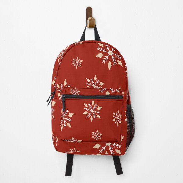 Item preview, Christmas snowflakes in festive peach red! designed and sold by SerahO.