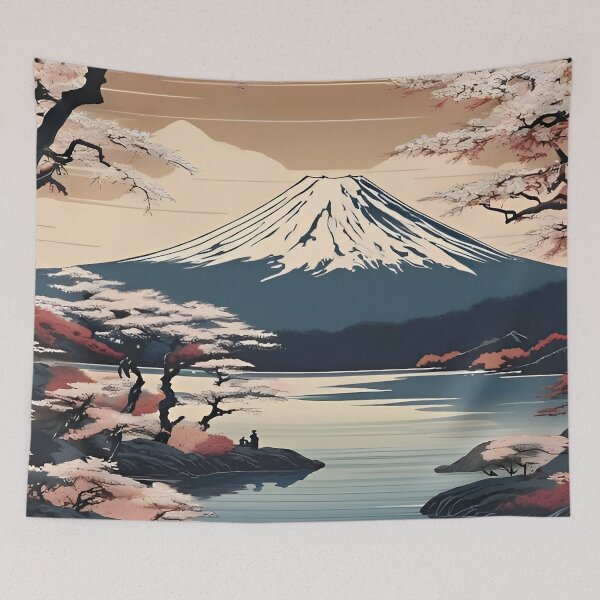 Item preview, Japanese Mount Fuji Scene designed and sold by scottanderson2.
