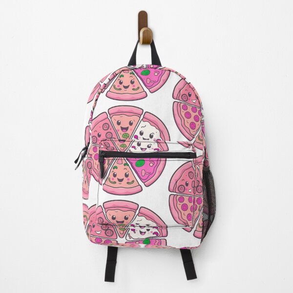 Item preview, Kawaii Funny Faces Pizza Digital Motif designed and sold by zolarche.