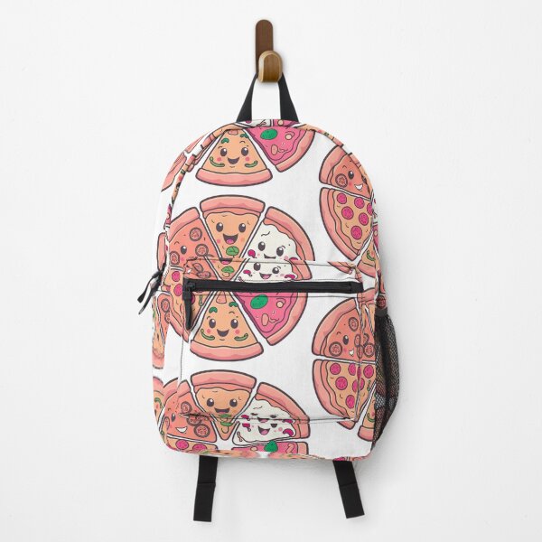 Item preview, Kawaii Funny Faces Pizza Digital Motif designed and sold by zolarche.