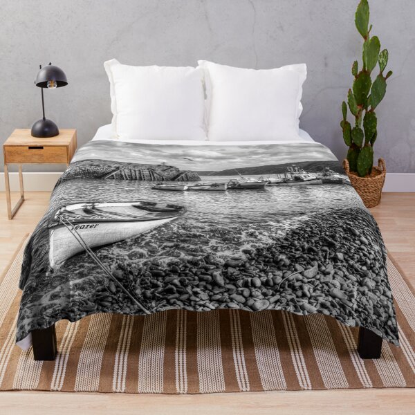 Item preview, Clovelly Harbour, North Devon, UK, Black And White designed and sold by Paul Thompson Photography.