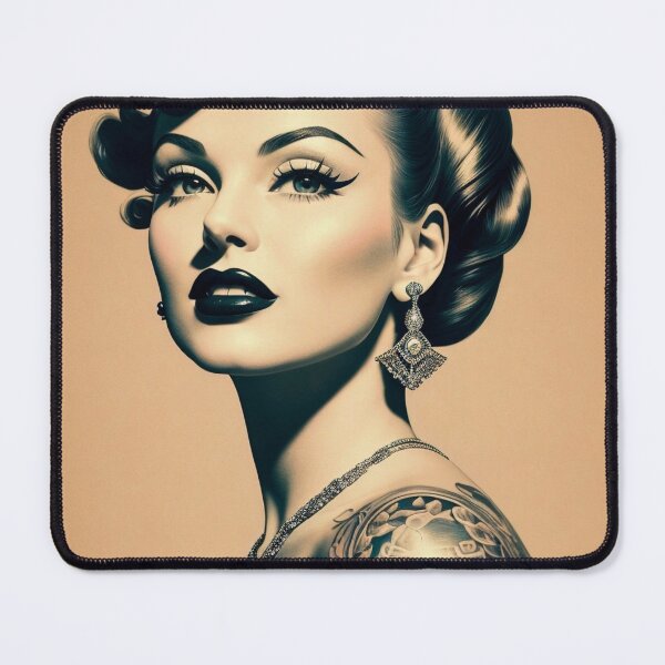 Item preview, 1950s Vintage Tattoo Pinup Girl designed and sold by Retro Salt.