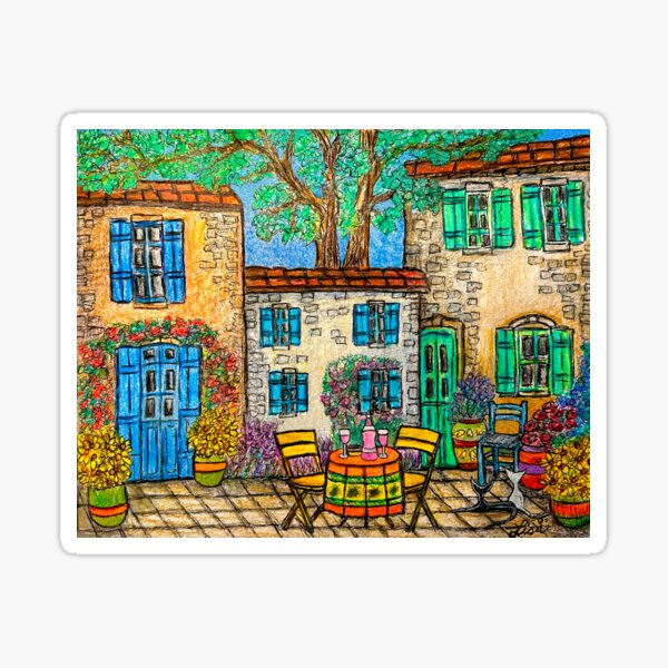 Item preview, Memories of Provence Sketch designed and sold by Lisa Lorenz Paintings.