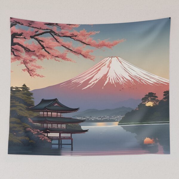 Item preview, Japanese Mount Fuji Scene designed and sold by scottanderson2.