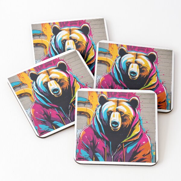 Aperçu de l'œuvre ours gangsta créée et vendue par coolsima.