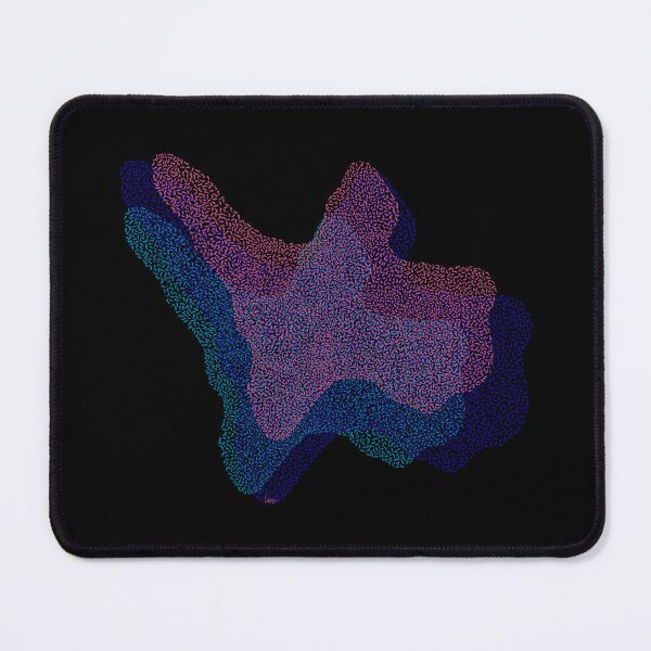 Item preview, Abstract oil puddle (pink, blue/black background) designed and sold by MentaLee.
