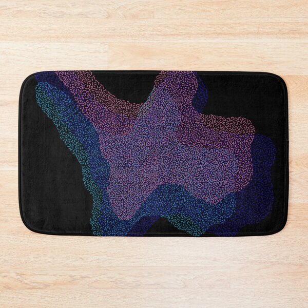 Item preview, Abstract oil puddle (pink, blue/black background) designed and sold by MentaLee.