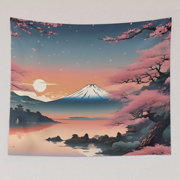 Item preview, Japanese Mount Fuji Scene designed and sold by scottanderson2.