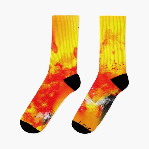Item preview, Burning Desire - Red Oranage Yellow Black Abstract designed and sold by Joey Santiago.