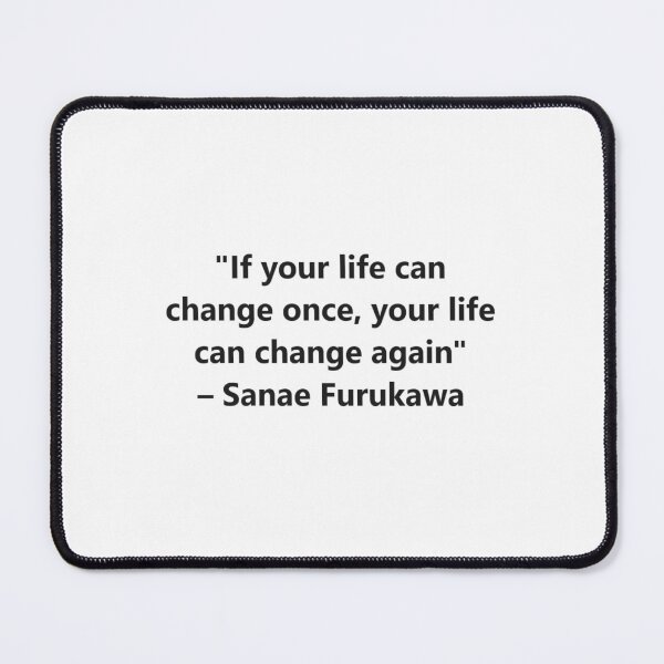 Item preview, If your life can change once, your life can change again – Sanae Furukawa from the anime Clannad designed and sold by Shanks-Sensei.