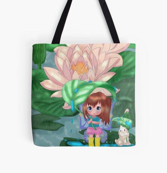 Anne Artistic Name Design with Flowers Tote Bag