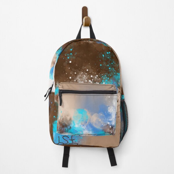 Item preview, Earth & Beyond - Blue Beige Brown Earth tone Abstract designed and sold by Joey Santiago.